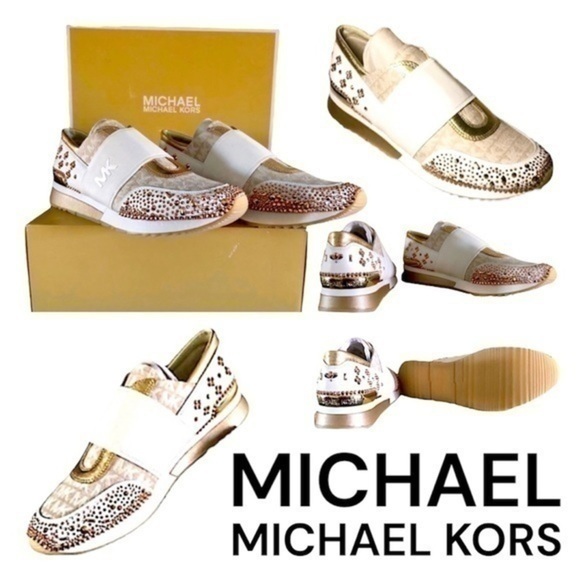 Michael Kors Swarovski Sneakers Size 41 - Picture 1 of 11